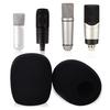 Black Sponge Artifical Fur Covers for  ATR2500 Microphone Soft and Thick Sponge Protector