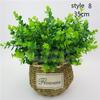 Outdoor Cloth Office Home Artificial Plant Foliage Bush Fake Leaf Green Grass
