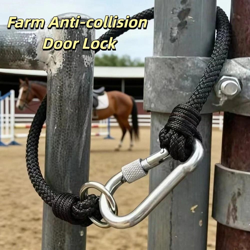 Wear Resistant Farm Anti-collision Door Lock Weaving Rope Buckle Nylon Rope Buckle Ranch