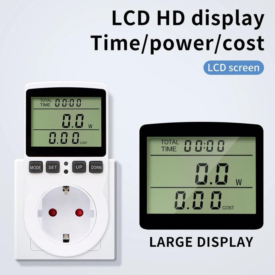 JOYBLISS Цифровой регулятор температуры Розетка питания Вилка ЕС Термостат с таймером Переключатель Датчик Зонд Нагрев Охлаждение