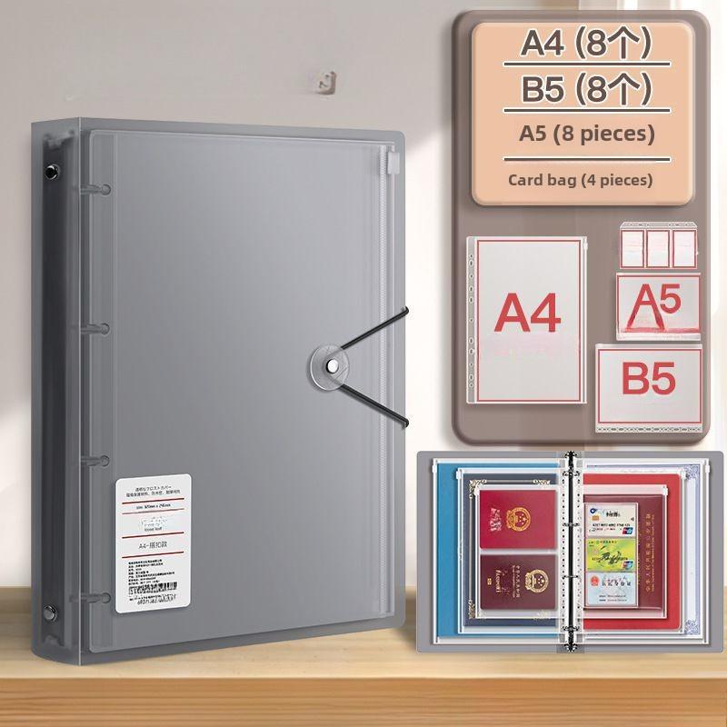 7-в-1 Сумка для хранения документов формата А4 Водонепроницаемая сумка на молнии для файлов для студентов Косметичка Школьные и офисные принадлежности Органайзер для различных вещей