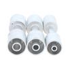 Straight Aluminum Beadlock Splice Fitting 3 Available Sizes #6 #8 #10 for Auto A/C Reduced Barrier Hose Retrofit