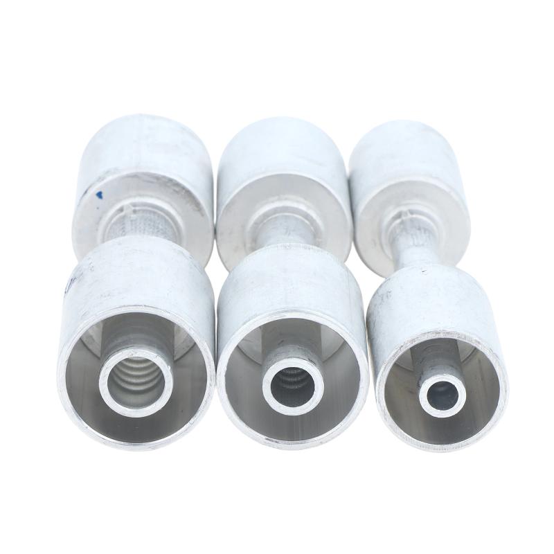 Straight Aluminum Beadlock Splice Fitting 3 Available Sizes #6 #8 #10 for Auto A/C Reduced Barrier Hose Retrofit