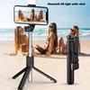 Wireless Bluetooth Selfie Stick with Fill Light & Remote, Extendable Tripod Stand Compatible for iPhone Android Smartphones