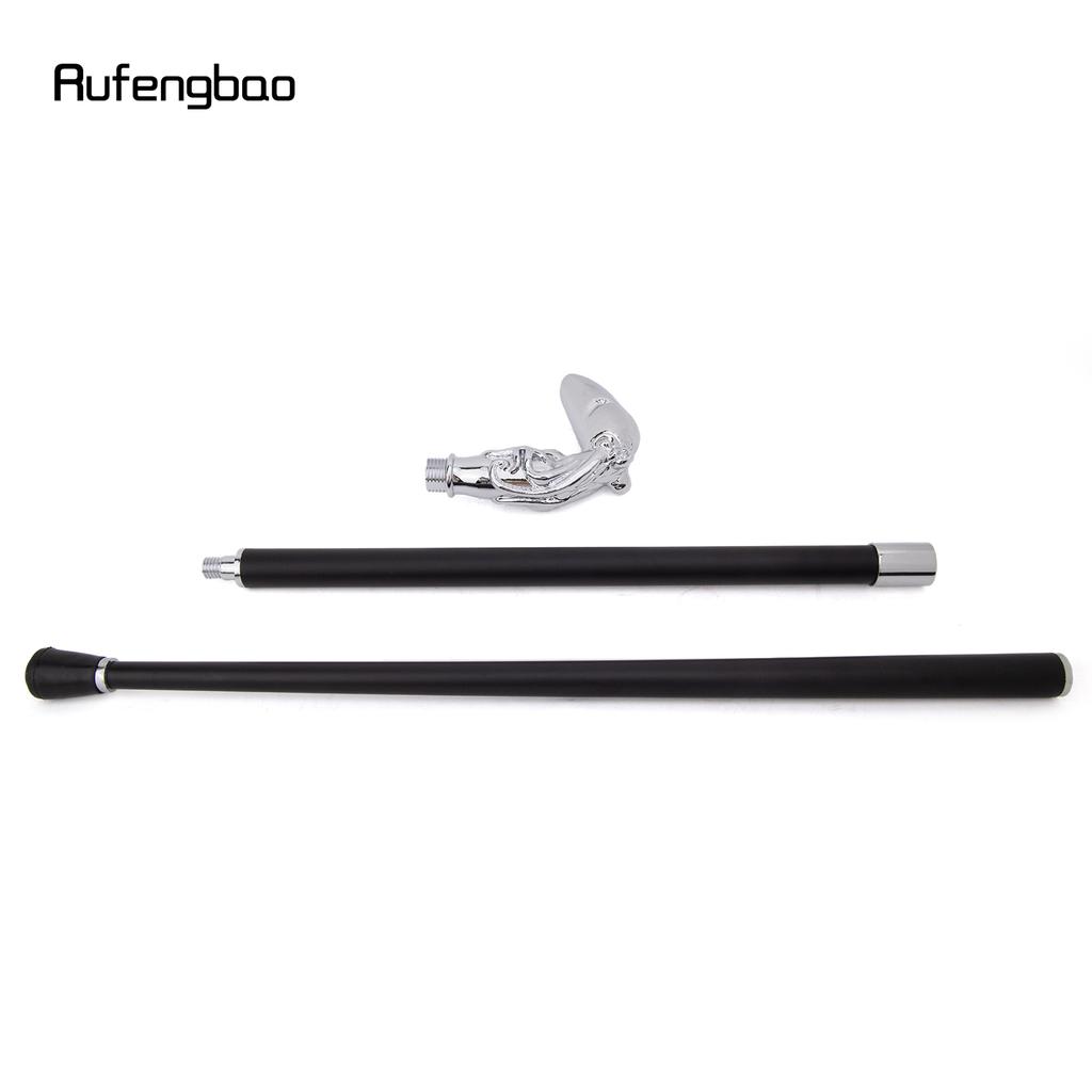 White Octopus Fish Squid Walking Cane Fashion Decorative Walking Stick Gentleman Elegant Cosplay Cane Knob Crosier 93cm