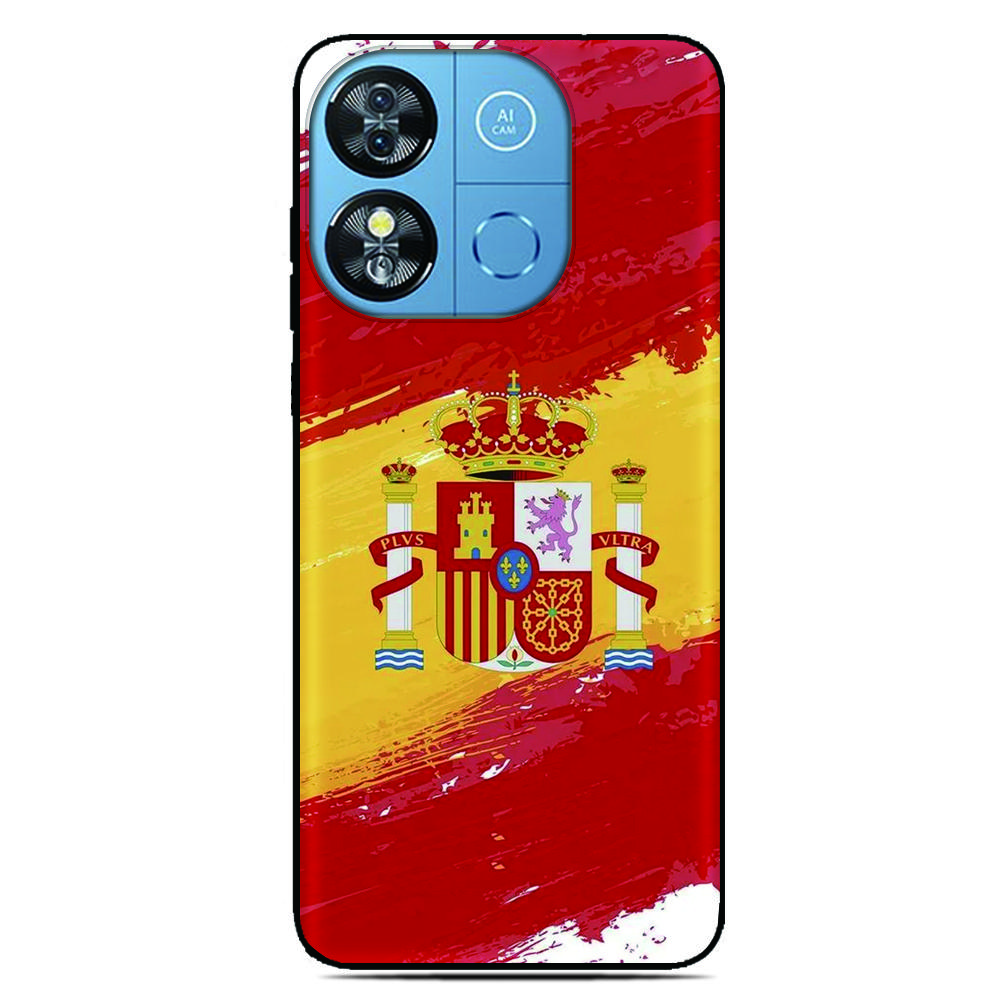 Spain Flag Phone Case For Blackview Wave 9C 8C 6C Shark 9 Color 8 Oscal C80 C70 C60 C30 C20 Pro Flat 2 1C 2C Tiger 13 12 Cover