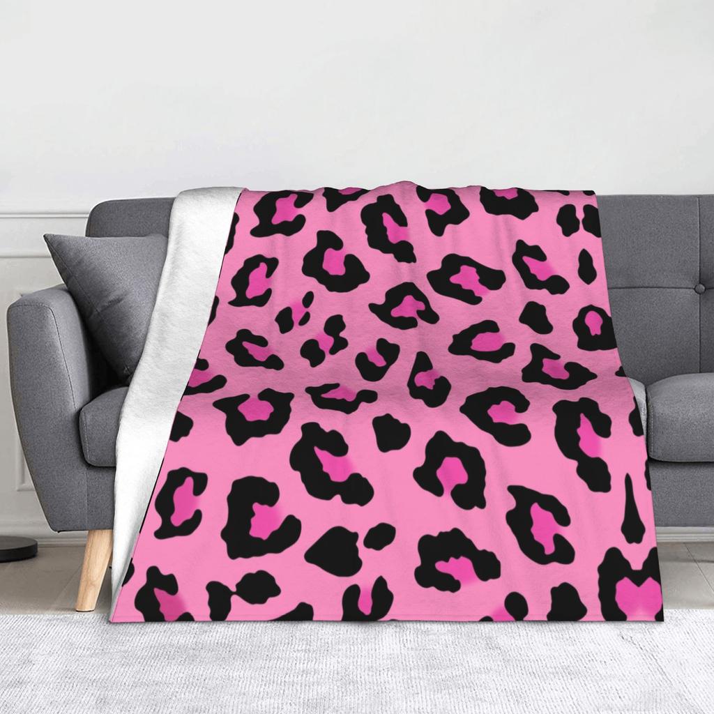 Черно-белый плед с рисунком снежного барса, флисовый, осенний, многофункциональный, мягкий, для дивана, кровати