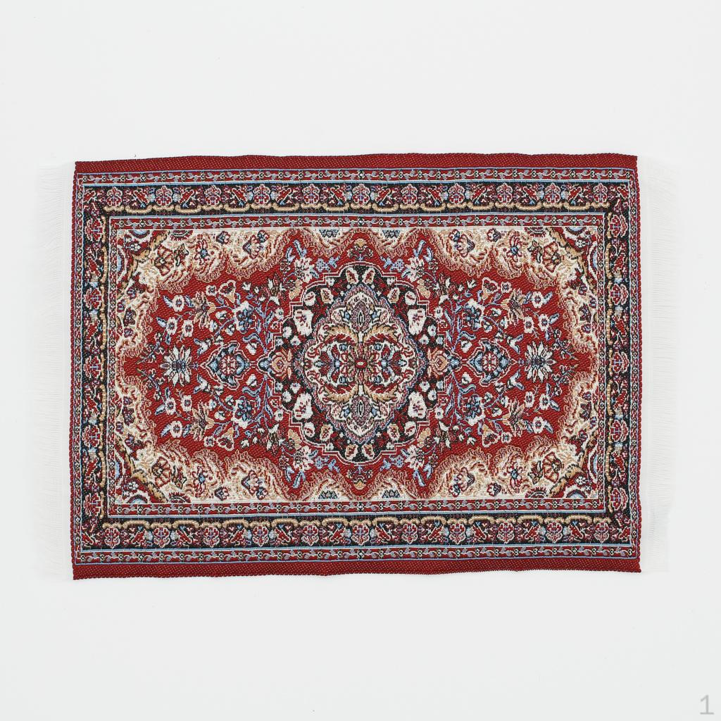 Ковер для кукольного домика 1/12, миниатюрная мебель, аксессуары для мини-кукол