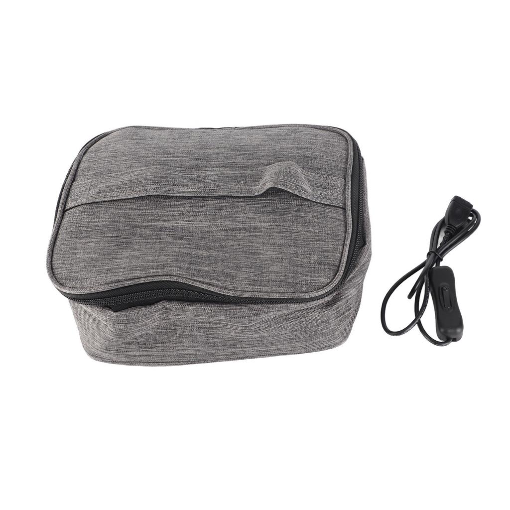 Портативная печь с подогревом через USB, легкая очистка, материал из ткани Оксфорд, подогреваемый ланч-бокс для офисных поездок
