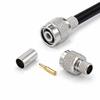 Crimp Termination RF Coax Connector Threaded Coupling Coaxial Connector  Hardware Accessories