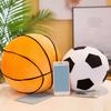 Баскетбольная плюшевая игрушка, футбольная плюшевая 3D мягкая спортивная подушка, мяч, футбольная кукла, украшение для спальни, домашнего офиса, дети
