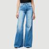 European And American Women'S Jeans Slim Fit And Slimming Wide Leg Fringed Pants Jeans