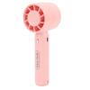Portable Handheld Fan USB Rechargeable 3 Wind Speeds Safe Turbo Mini Fan for Outdoor Travel Camping Pink