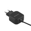 Qoltec Wall Charger 17W | 5V | 3.4A | 2xUSB + USB Type-C Cable