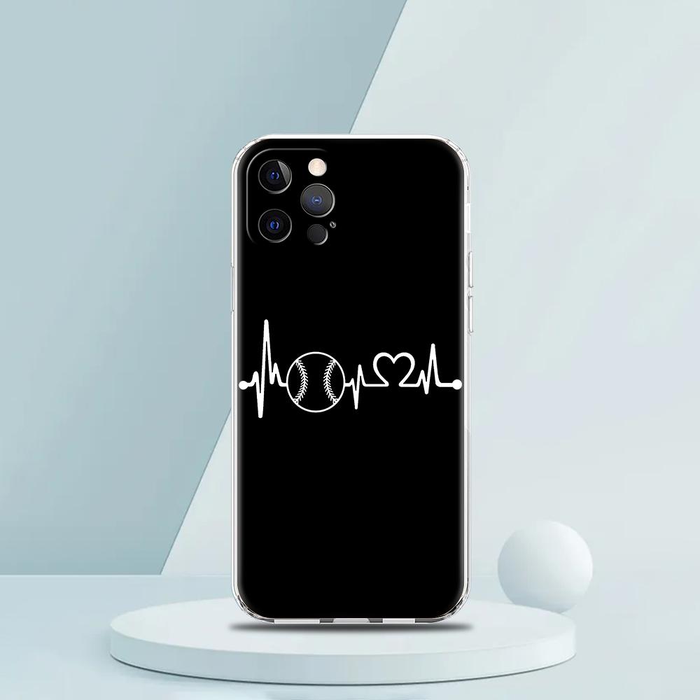 Для iPhone 15 16 14 13 12 mini 11 Pro Max XS X XR SE 7 8 Plus Силиконовый Прозрачный Чехол Спортивный Чехол для Телефона с Мячом для Тенниса