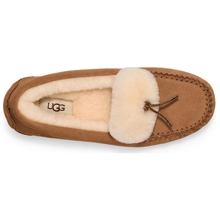 UGG Fashionable Comfortable Loafers Women Loafers Brown 1166754-CHE