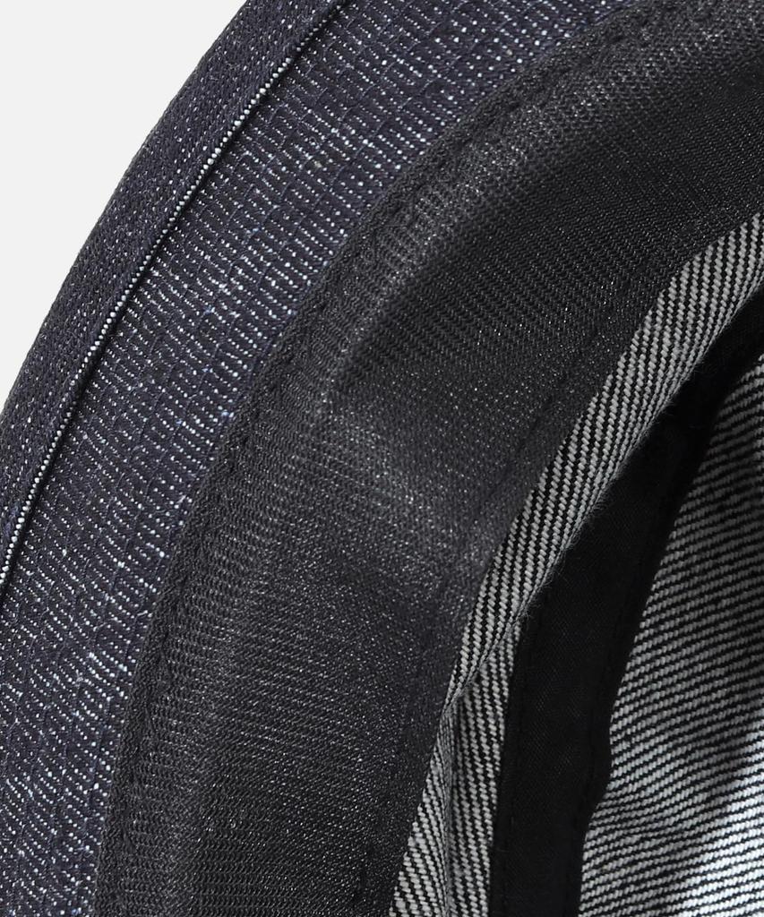 Kojima Genes Pork Pie Hat, Black Denim, Classic Ska & Jazz Style, Adjustable, Made in Japan Okayama, RNB-9045