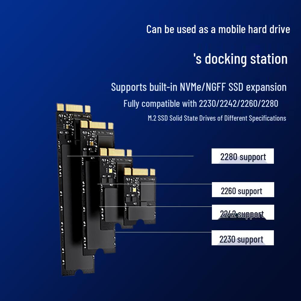 Док-станция Type-C M2 с двойным протоколом, HDMI 2.0 и USB-хабом для расширения ноутбука
