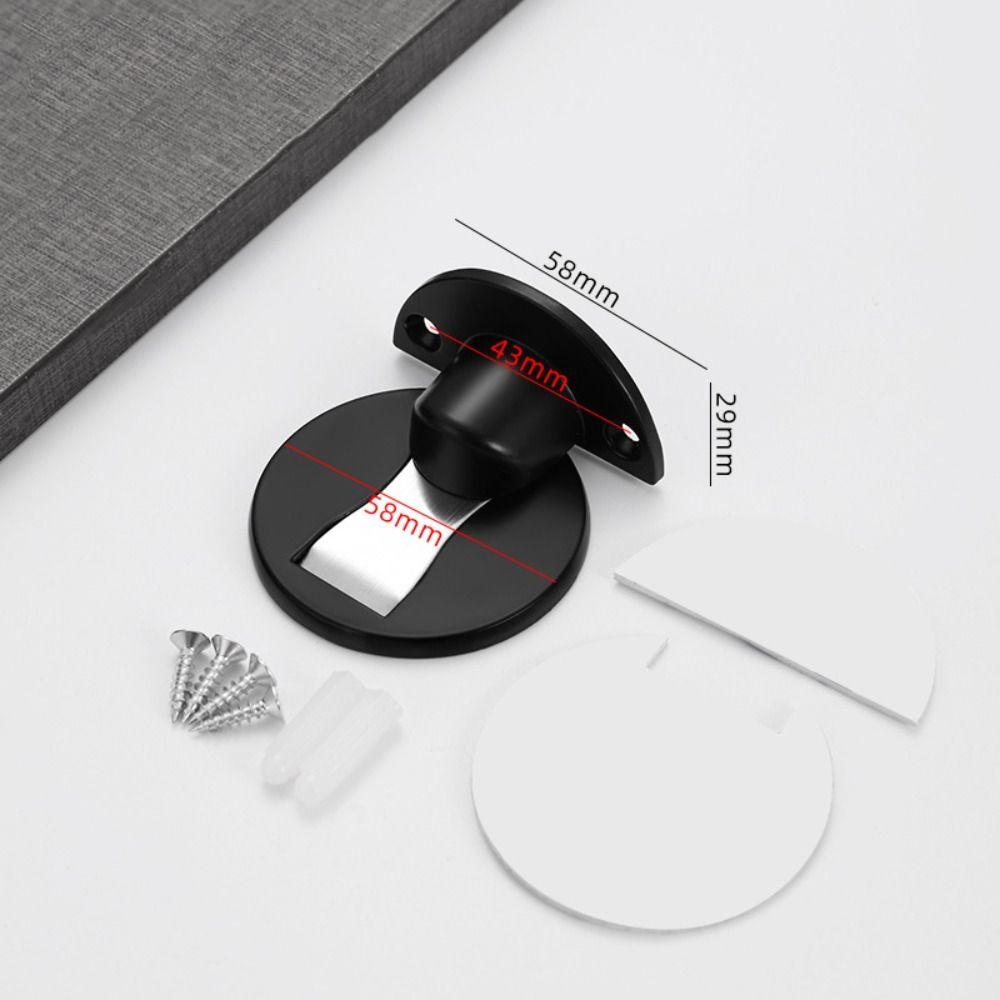 Zinc Zinc Zinc Alloy Adjustable Door Stop No Drilling Invisible Door Stop Durable Floor Door Stop  Office