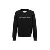Simple Round Neck Printed Cotton Breathable Sweatshirt Women Sweatshirt Black ZW01195-BEH