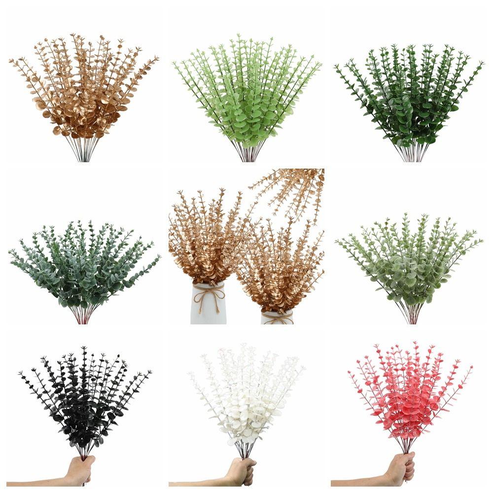 10 шт./набор Имитация Поддельные Растения Эвкалипта Искусственный Лист Эвкалипта Легко Использовать Вечеринка