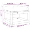 VidaXL Repose-pied de Jardin avec Coussins, Pouf de Palette, Table Basse de Terrasse, Meuble Modulaire de Salon Balcon, Bois 844703