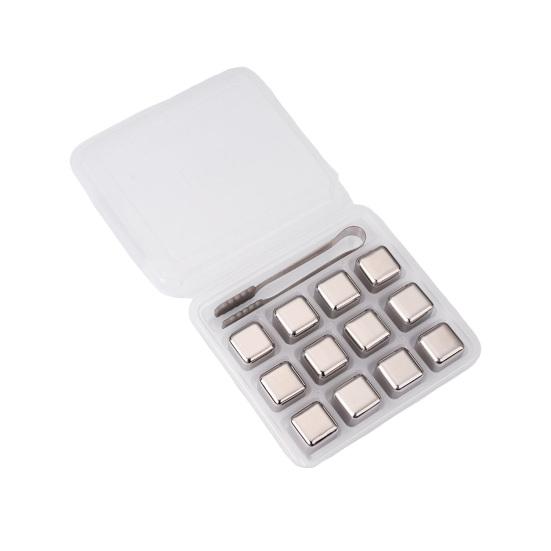 Набор кубиков льда из нержавеющей стали, многоразовые охлаждающие камни для вина, виски, пищевой современный дизайн, барная вечеринка