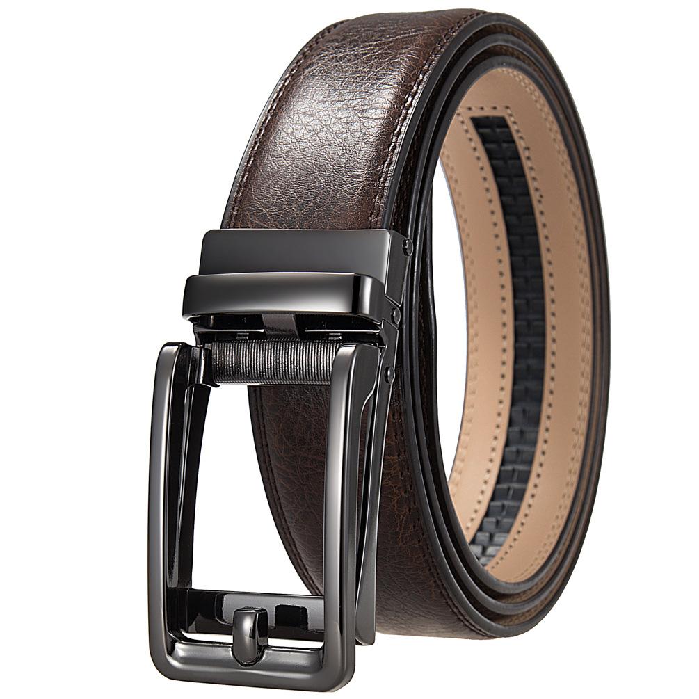 1 шт. Мужской ремень с автоматической пряжкой, модный деловой ремень из коровьей кожи, ремень Ly36-3 3315-1