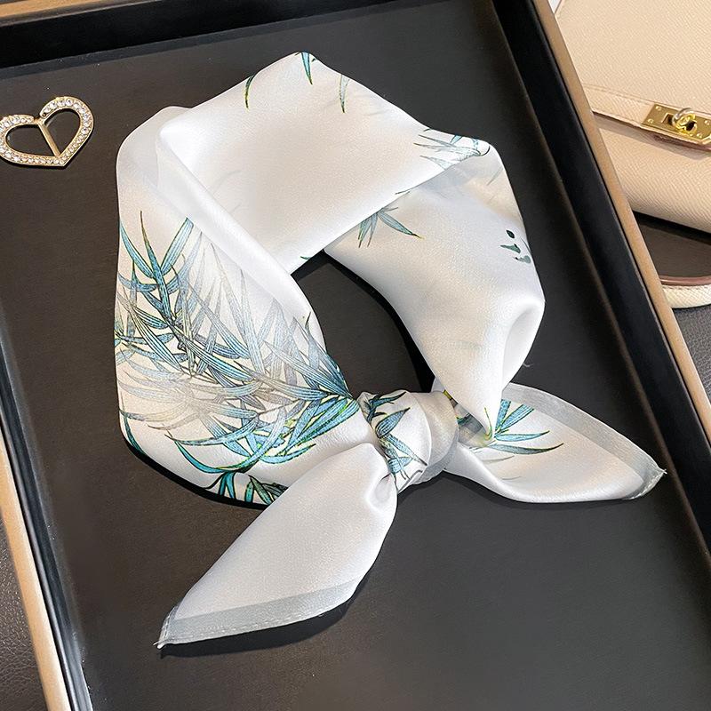 100% Натуральный Шарф из Шелка Женский Квадратный Галстук на Шею Шарфы Шали Накидки для Леди Фуляр Шарфы Пашмина Женский Хиджаб Бандана буфанда