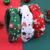 Рождественская мультяшная оленья упряжка и Санта-Клаус с хрустальной диадемой – Праздничный аксессуар для волос для вечеринки