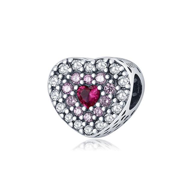 Summer New 925 Sterling Silver Thankful Heart & Stars Flower Beads Fit Fashion Charms Bracelet Jewelry Women Acessories