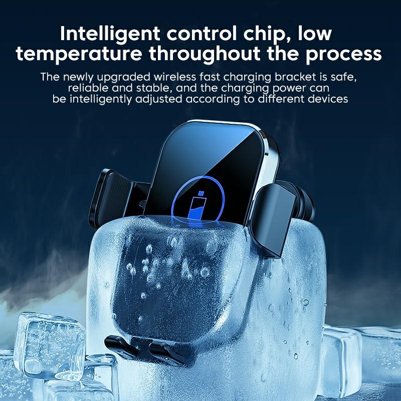 X10 15 Вт беспроводное быстрое зарядное устройство для автомобиля держатель для телефона кронштейн для сотового телефона подставка