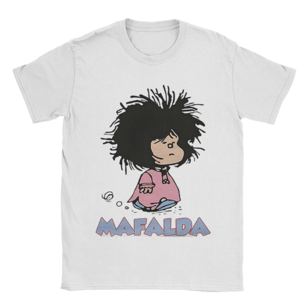 Casual Mafalda Protesting Tshirts Unisex Unisexs O Neck 100 Cotton T Shirts Short Sleeve Tees Gift Idea Tops