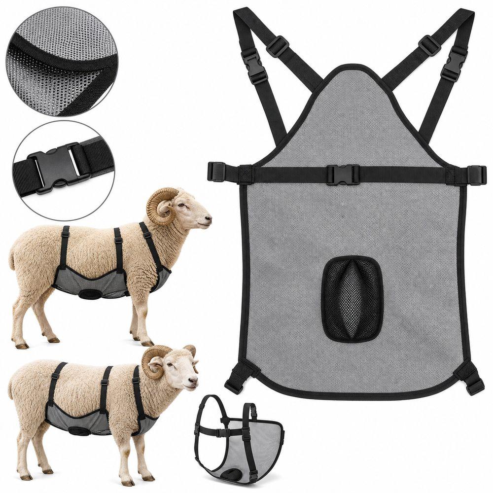 Universal Sheep Belly Cover Breathable Mesh Ewe Anti-Mating Cover Livestock Breeding