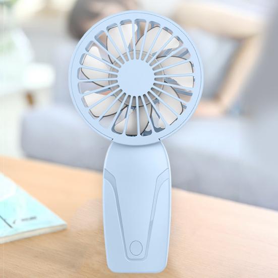 Маленький персональный вентилятор с регулируемой скоростью, сильный воздушный поток, низкий уровень шума, перезаряжаемый через USB, компактный портативный охлаждающий вентилятор