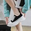 Women's Thick Sole Elevated Canvas Casual Sneakers Summer Fashion New Outdoor Running Lace Up Sports Casual Shoes Size 34-45