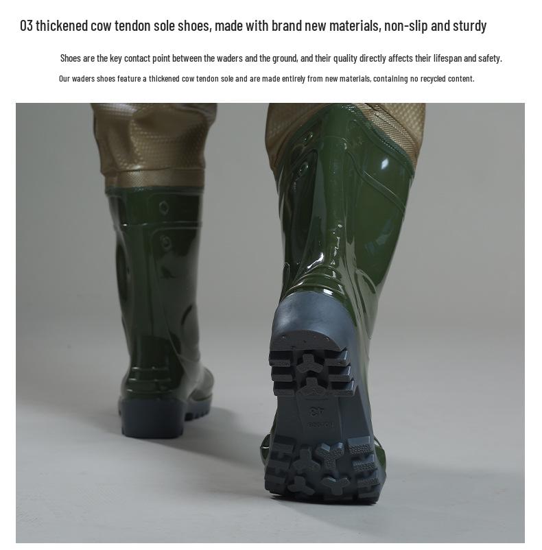 Рыболовный вейдер-комбинезон: Водонепроницаемые забродные штаны для поиска на пляже и рыбалки