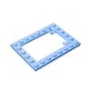 BRICKE 6x8 Hollow Trap Plate & Movable Door Building Block, Compatible with LEGO 92107 Small Particle Blocks.