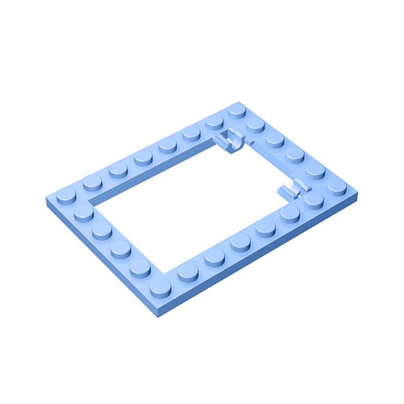 BRICKE 6x8 Hollow Trap Plate & Movable Door Building Block, Compatible with LEGO 92107 Small Particle Blocks.