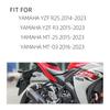 Мотоциклетная передняя педальная сборка для YAMAHA MT-03 MT-25 YZF-R3 YZF-R25 2014-2023 Левая и правая подножки Алюминиевые аксессуары