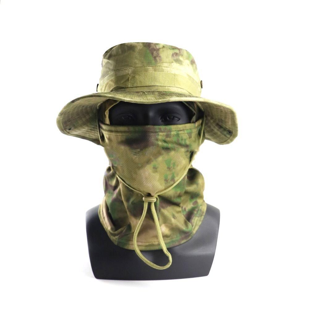 Sunscreen Balaclava Boonie Hat Wide Brim Sun Hat Durable Fishing Cap Full Face Mask Set Climbing