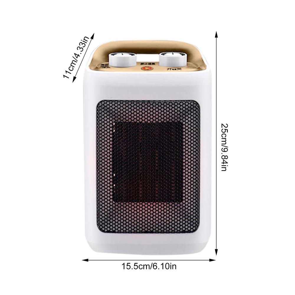 Электрический обогреватель 220 В, портативный обогреватель, защита от перегрева и опрокидывания, отопление и охлаждение с использованием нагревателя PTC для дома