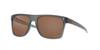 Oakley Sunglasses OO9100 Matte Gray Tungsten Lens 57 Smoke/Prism