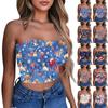 Crop Tops For Women Sexy Cami Tank Summer Tube Sleeveless Printed Camisole Shirt Vest