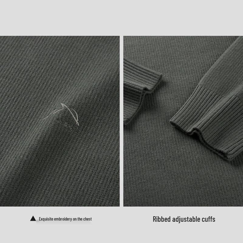 HLA Men's Embroidered Pullover Knit Sweater