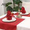 Soft Textured Napkins for Restaurants Imitation Linen Cloth Napkin, Washable Fabric 18 x Stain Resistant Parties Inch Square Napkin Weddings