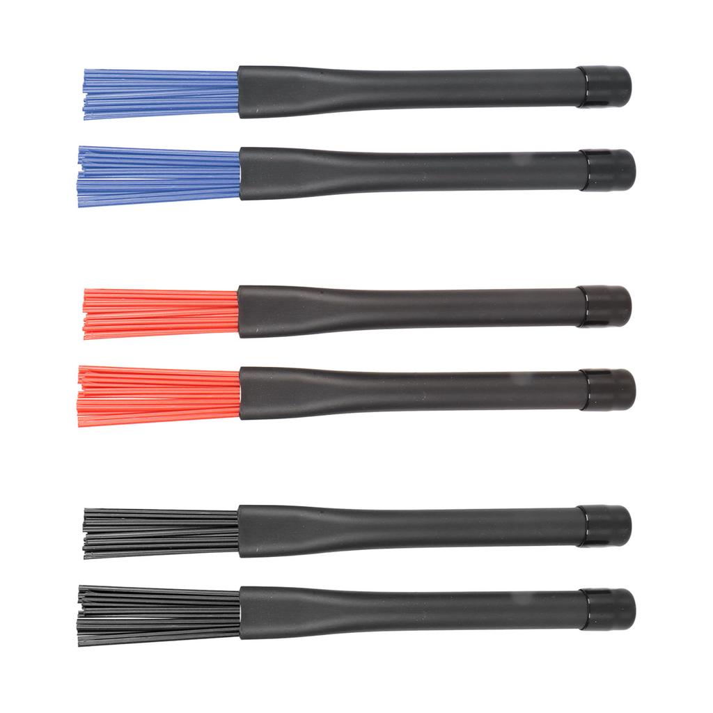 2 шт. выдвижные барабанные щетки профессиональные нейлоновые барабанные щетки набор с резиновыми ручками для рок-группы 