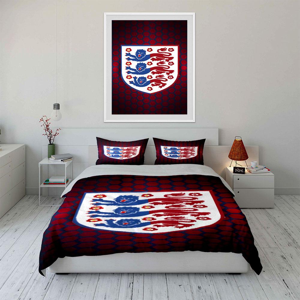 Blue lions and flowers. Bedding sets Duvet cover sets Duvet covers Pillowcases(1* Duvet Cover 2* Pillowcases without duvet insert)