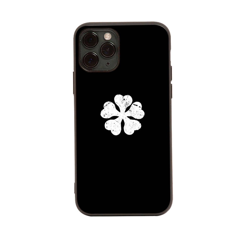 Чехол WD2 Black Clover Black Sofe для iPhone 16 15 Plus 14 13 Pro 8 SE XR XS Max P30 Nova 5T Y5P Y6 Y7 Y8P Y9 Realme C30 C33 C31 VIVO Y36 V27