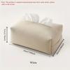 Artificial Leather Tissue Box - Modern Square Design, Perfect for Bathrooms, Durable Artificial Leather Box, Bathroom Decoration
